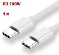 AHT CCK100W1 USB Type C - USB Type C kábel 100W nagysebességű adat/töltőkábel, 1 m