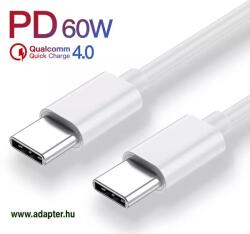 AHT USB Type C - USB Type C kábel 60W nagysebességű töltőkábel, 1 m