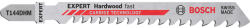 Bosch EXPERT ‘Hardwood Fast’ T 144 DHM szúrófűrészlap, 2 db 2608901706 (2608901706)