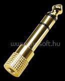 LogiLink Audio adapter, 6, 35 mm-es 3 tűs/M 3, 5 mm-es 3 tűs/F, cink (LOGILINK_CA1213) (LOGILINK_CA1213)