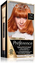 L'Oréal Préférence culoare par culoare 7.4 Mango Copper 1 buc