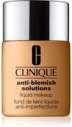 Clinique Anti-Blemish Solutions Liquid Makeup fedő hatású alapozó az aknéra hajlamos zsíros bőrre árnyalat CN 58 Honey 30 ml