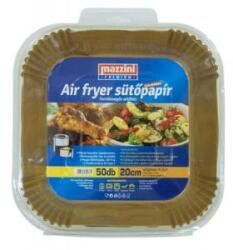 Mazzini Sütőpapír, szilikonos, Air Fryer készülékhez, szögletes, 20 cm, 50 db, 'Premium' (KHK1007) (KHK1007)