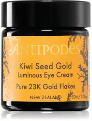 Antipodes Kiwi Seed Gold Luminous Eye Cream élénkítő szemkrém aranytartalommal 30 ml