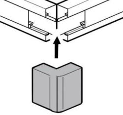 Legrand 638102 DLP eco mini külső könyök 15x10 mm (638102)
