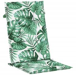 vidaXL 6 db levélmintás szövet magas háttámlájú székpárna 2.85 kg (361246)