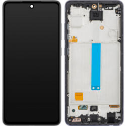 MP Display cu Touchscreen MP compatibil cu Samsung Galaxy A52 5G A526 / A52 A525 / A52s 5G A528, cu Rama, Negru - gsmnet