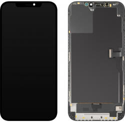 MP Display cu Touchscreen MP compatibil cu Apple iPhone 12 Pro Max, cu Rama, Versiune OLED Diagnostic, Negru - gsmnet