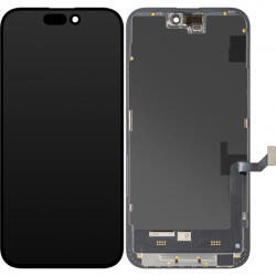 MP Display cu Touchscreen MP compatibil cu Apple iPhone 15 Plus, cu Rama, Versiune Soft OLED FHD IC Movable, Negru - gsmnet