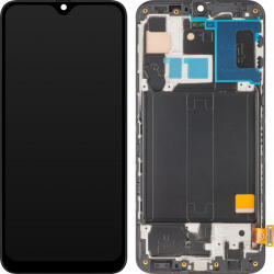 MP Display cu Touchscreen MP compatibil cu Samsung Galaxy A40 A405, cu Rama, Negru - gsmnet