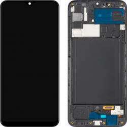 MP Display cu Touchscreen MP compatibil cu Samsung Galaxy A30s A307, cu Rama, Negru - gsmnet