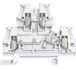 Legrand 37168 Viking3 fázis 4mm2 sorkapocs szürke 2 emeletes csavarral (037168)