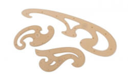 KOH-I-NOOR Görbevonalzó készlet, műanyag, (TKOH750068) (TKOH750068)