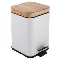 DuraHome Loreto 43952, 3 l, szögletes, bambusz fedéllel, fehér