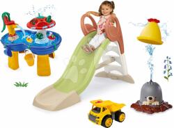 Smoby Set robogan cu joc de apă Cârtiță cu apă KS Slide Life Smoby lungimea suprafeței de alunecare 150 cm cu apă și pistă de apă măsuță (SM820510-19)