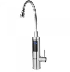 Samus Robinet Electric Samus Flex Style, 3300 W, Temperatura apa 30-60°C, Grad de protectie IPX4, Presiune apa 0, 04 - 0, 6 MPa, Afisaj temperatura apa, Argintiu (FLEX STYLE)