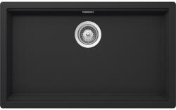 SCHOCK Schock Lahti N-100XL konyhai mosogatótálca Cristalite Onyx 756 x 456 mm, gránit kompozit, hagyományos beépítés/munkalap alá építés, metalizált fekete (LAHN100XLONYX)