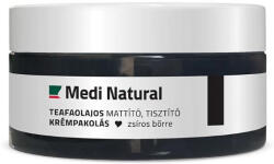 MediNatural Teafaolajos mattító, tisztító krémpakolás zsíros bőrre 100ml - puremarket