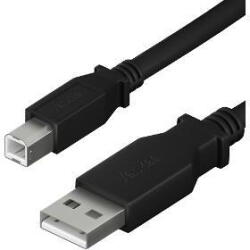 YENKEE Cablu USB A - USB B 3m (YCU 016 BK) - vexio