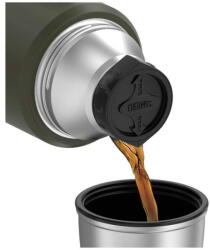 Thermos 470 ml thermos flask with cup holder - army green (170028) - vexio