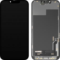 MP Piese si componente Display cu Touchscreen MP compatibil cu Apple iPhone 13, cu Rama, Versiune Soft OLED IC Movable FHD, Negru (dis/mp/ai13/cu/ve/ne) - vexio