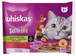 Whiskas 1+ Tasty Mix teljes értékű nedves eledel felnőtt macskáknak 4 x 85 g (340 g)