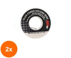 Chrome Set 2 x Fludor 250 g 0.8 mm Chrome (TIV-2xTIN-250GR/0.8MM-CHR)
