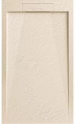 AREZZO design STONE pala hatású öntött márvány zuhanytálca, 120x90 cm-es, beige (2 doboz) AR-DYT129LBG (AR-DYT129LBG)
