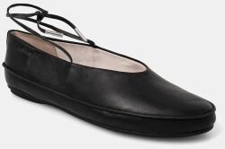 Calvin Klein balerini de piele BALLERINA MARY JANE STRAP LTH 9BYA-OBD02E_99X (HW0HW02656)