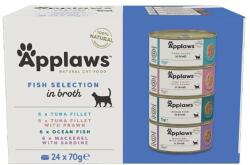Applaws Fish Selection Macska konzerv, halválogatás lében 48 x 70 g