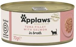Applaws Konzerv macskáknak tonhallal és lazaccal húslevesben 12 x 70 g