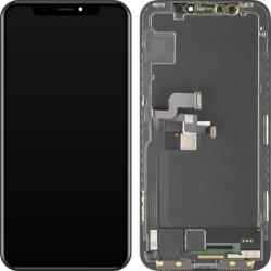 MP Piese si componente Display cu Touchscreen MP compatibil cu Apple iPhone X, cu Rama, Versiune Soft OLED FHD, Negru (dis/mp/aix/cu/ve/ne) - pcone