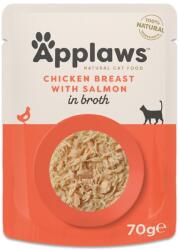 Applaws Alutasakos eledel macskáknak csirkemellel és lazaccal, saját levében 12 x 70 g