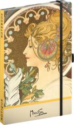 NOTIQUE Alfons Mucha Vázlatfüzet 172 21 x 13 cm 100 g Toll (A-34391)