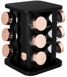 Berlinger Haus BH/8559 Fűszertartó állvánnyal - Fekete (13 fűszertartó / csomag) (BH/8559) (BH/8559)