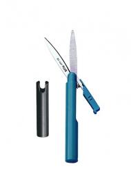 PLUS Corporation Pocket Scissors 13,5 cm black/blue