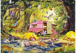 Alipson Puzzle 50050 - Fairy Campsite with Friends of the Forest - 1000 db-os puzzle (50050)