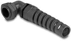 Delock Kábel tömszelence PG16 90 hajlított feszültség mentesítős fekete (60587)
