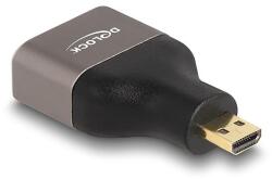 Delock HDMI adapter Micro-D apa - A anya 8K 60 Hz szürke fém (60079)