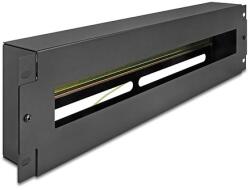 Delock 19 megszakító szalag borítással és DIN sínnel 3U fém fekete (67195)