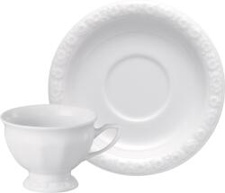 Rosenthal Ceașcă pentru espresso Maria Albă 80 ml cu farfurioară (10430 800001 14722 + 10430 800001 14721)