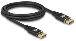 Delock DisplayPort kábel 8K 60 Hz 2 m fekete fém (80621) - dellaprint