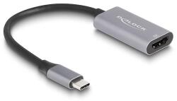 Delock USB Type-C adapter HDMI (DP Alt Mode) 8K-hez HDR funkcióval alumínium (60021)