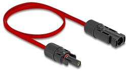 Delock DL4 napelemes lapos kábel apa - anya 60 cm piros (60674)