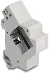 Delock Keystone tartó DIN sínhez alappal szürke (67043) - dellaprint