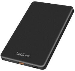 LogiLink Mágneses power bank, 5000 mAh, USB-C, PD 15^W, fekete (PA0352)