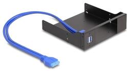 Delock 5.25 fém beszerelési keret USB 5 Gbps Hub-bal Slim Bay Mobile Rack-hez (18006)