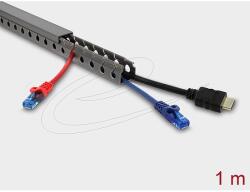 Delock Huzalozási csatorna 25 x 25 mm - hosszúsága 1 m szürke (22027)