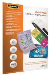 Fellowes Meleglamináló fólia, 80 mikron, A4, matt, 25 db, FELLOWES "Admire Stylish (5602101) - iconink