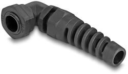 Delock Kábel tömszelence PG9 90 hajlított feszültség mentesítős fekete (60569)